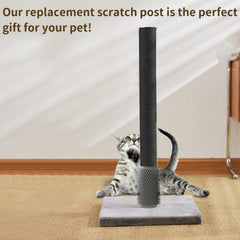 Fhiny natural sisal post close-up highlighting sturdy claw-friendly surface.