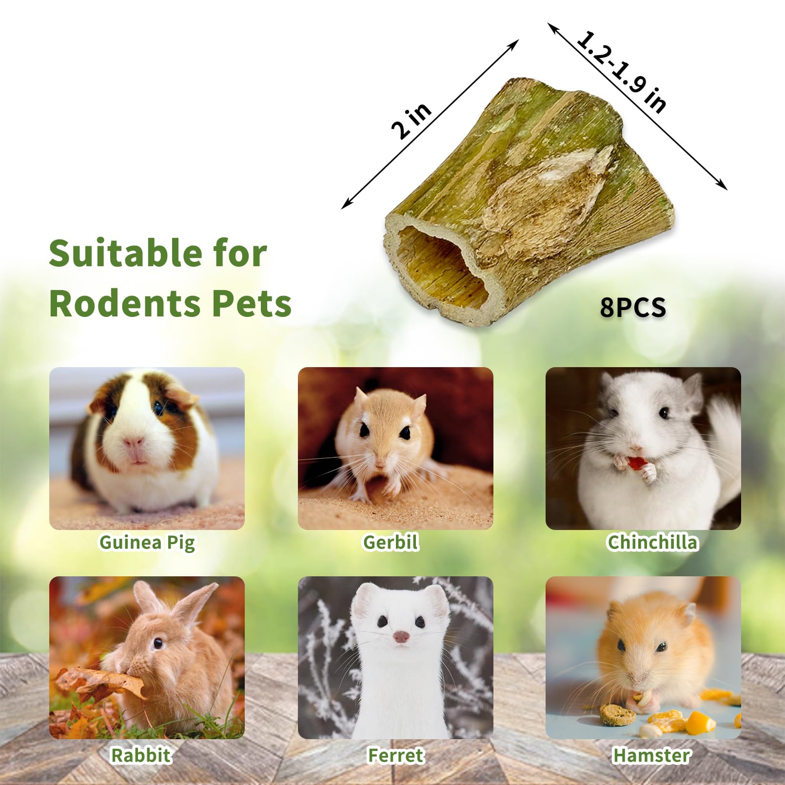 Fhiny rabbit-chew-toys dental-care crude-fiber sticks aid dental wear