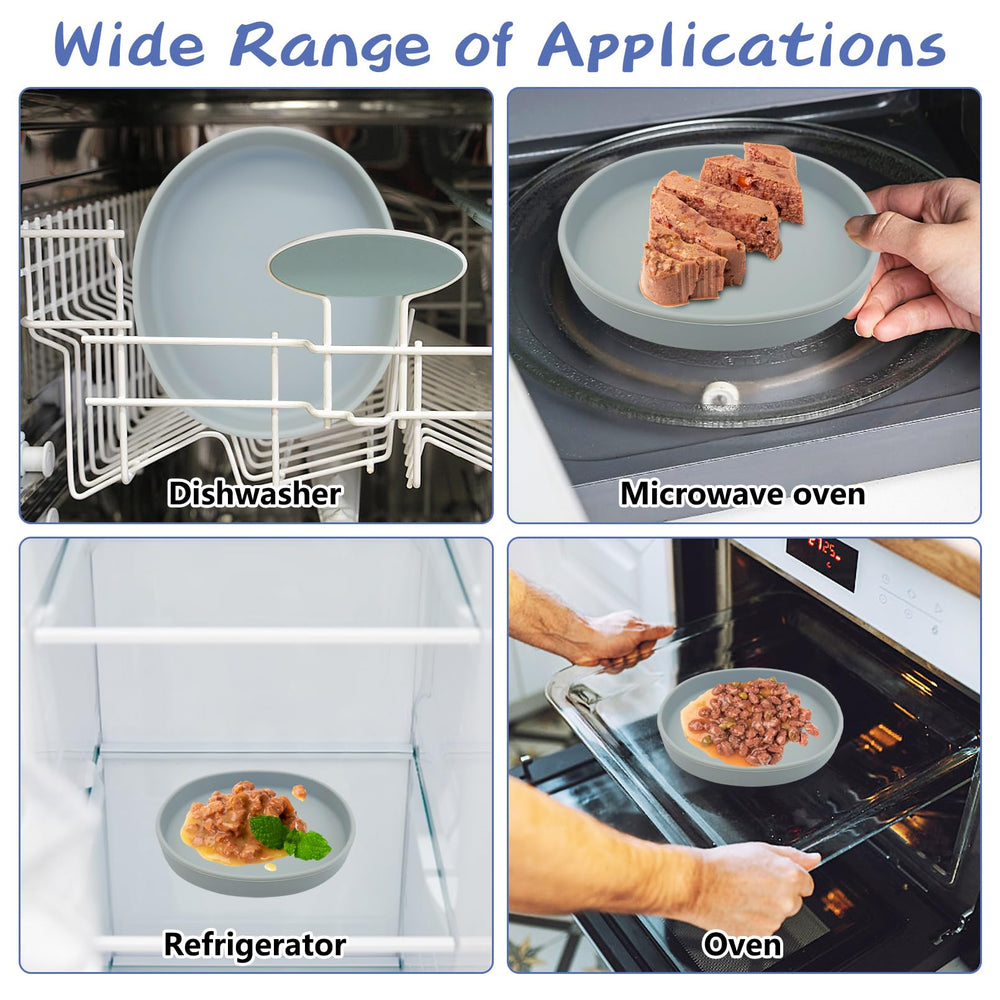 Fhiny silicone bowls are dishwasher-safe for quick post-meal cleanup.