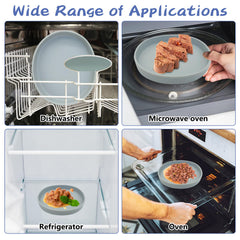 Fhiny silicone bowls are dishwasher-safe for quick post-meal cleanup.