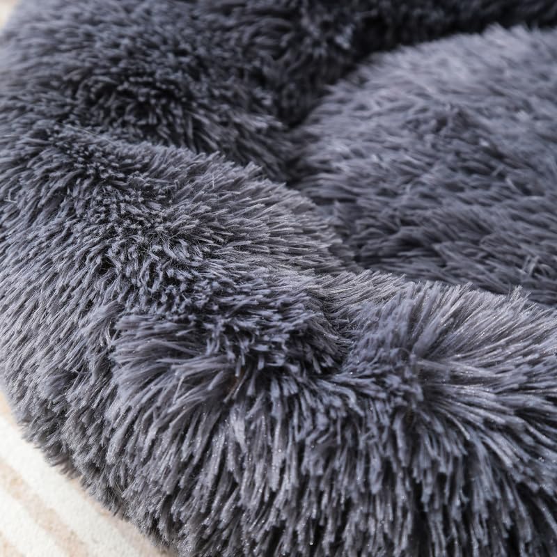 Fhodigogo Donut Bed side view highlights round cozy silhouette for cats and small dogs