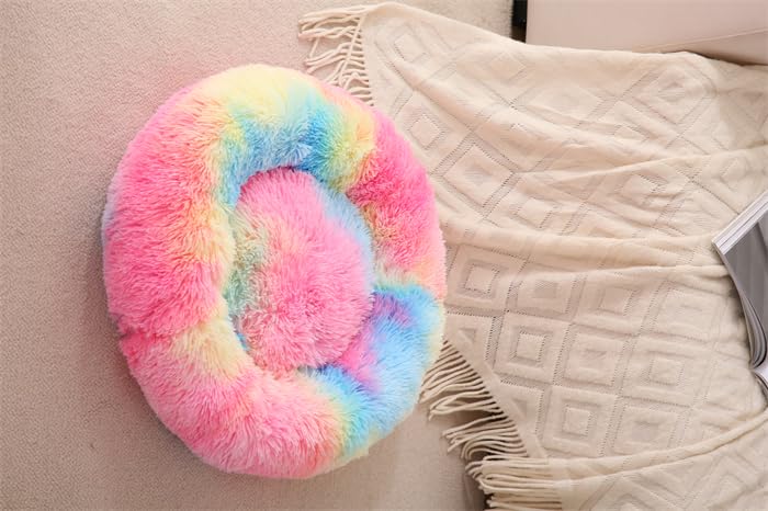 Fhodigogo Donut Pet Bed nest design cushions tiny pets during naps