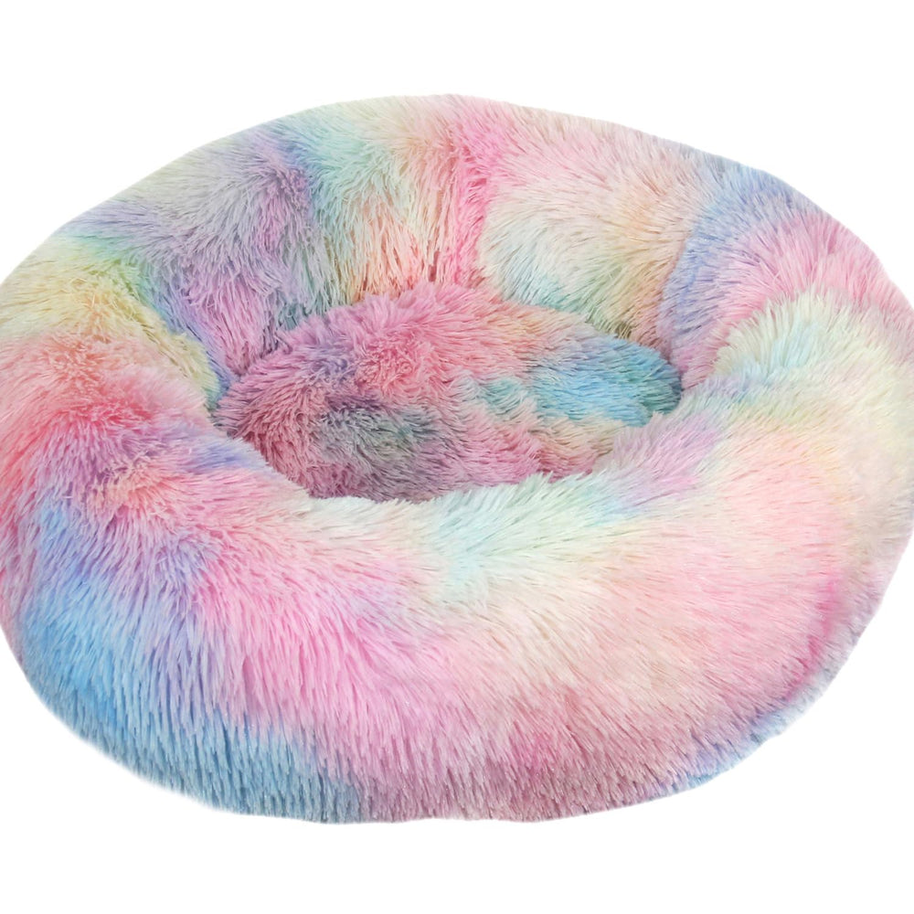 Fhodigogo Donut Pet Bed packaged image emphasizes compact easy-ship packaging