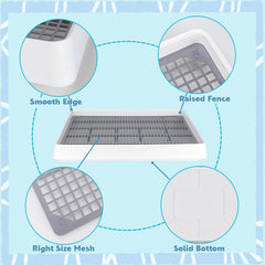 FHTONGE bunny toilet tray open top for easy cleaning and quick maintenance