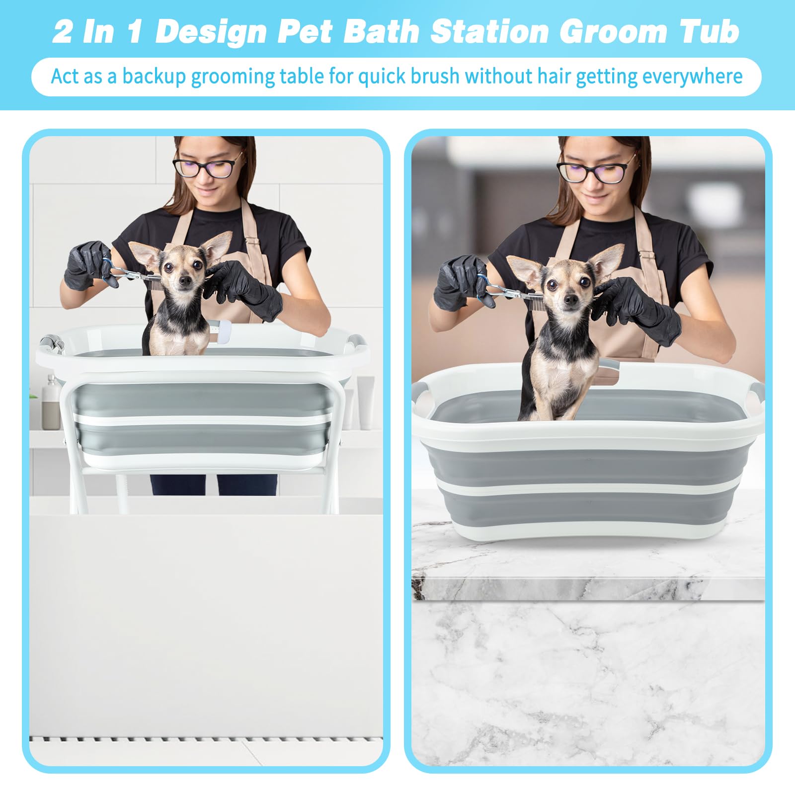 FHTONGE drain hose system enables controlled water flow during baths