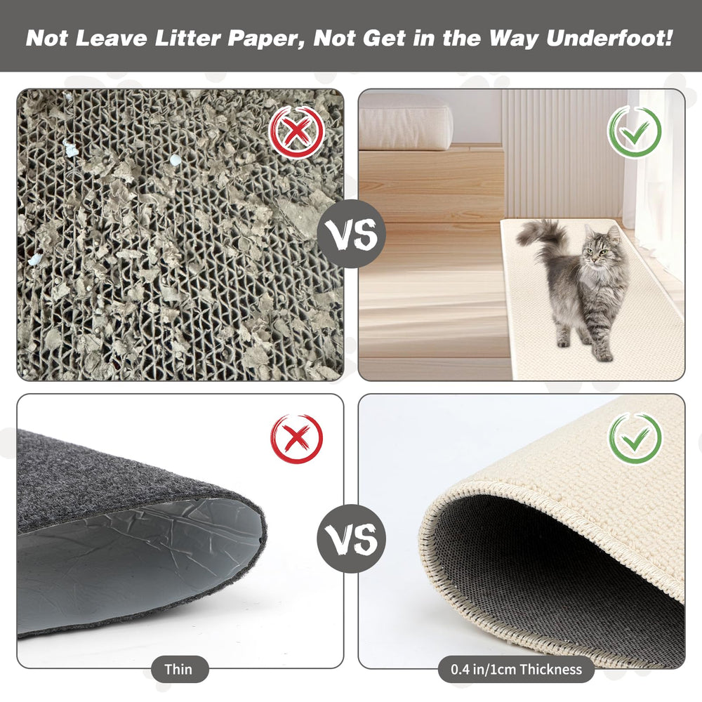 FHTONGE milkywhite wall scratcher blends with home decor while protecting furniture.