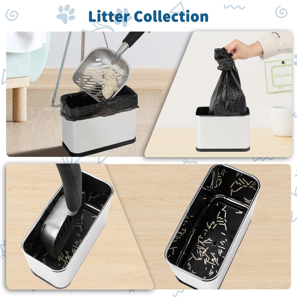 FHTONGE multifunctional desktop trash organizer keeps clutter down