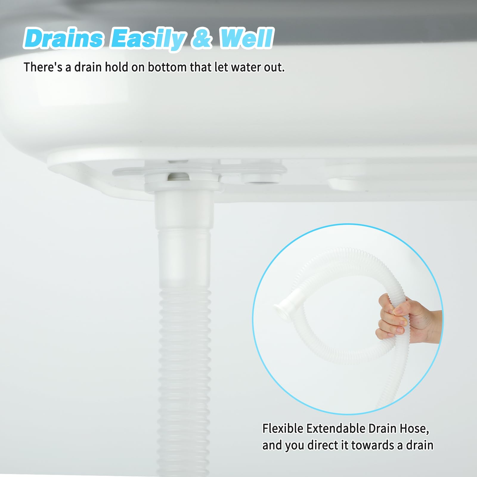 FHTONGE portable dog wash station outdoor ideal for RV trips