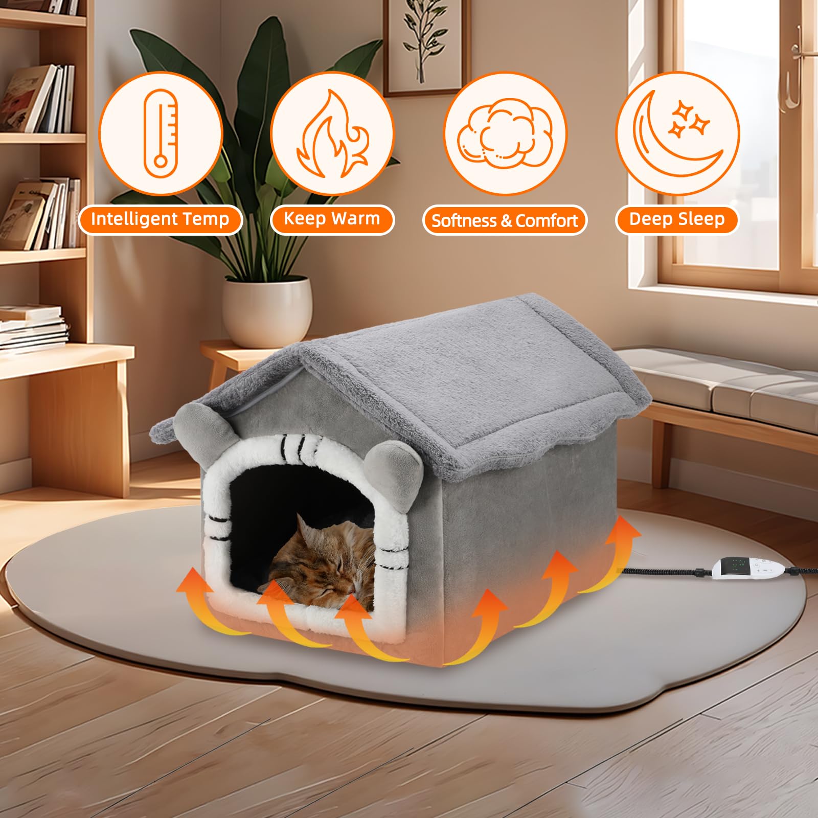 FHTONGE small-dog compatible warm nest on a cold day.