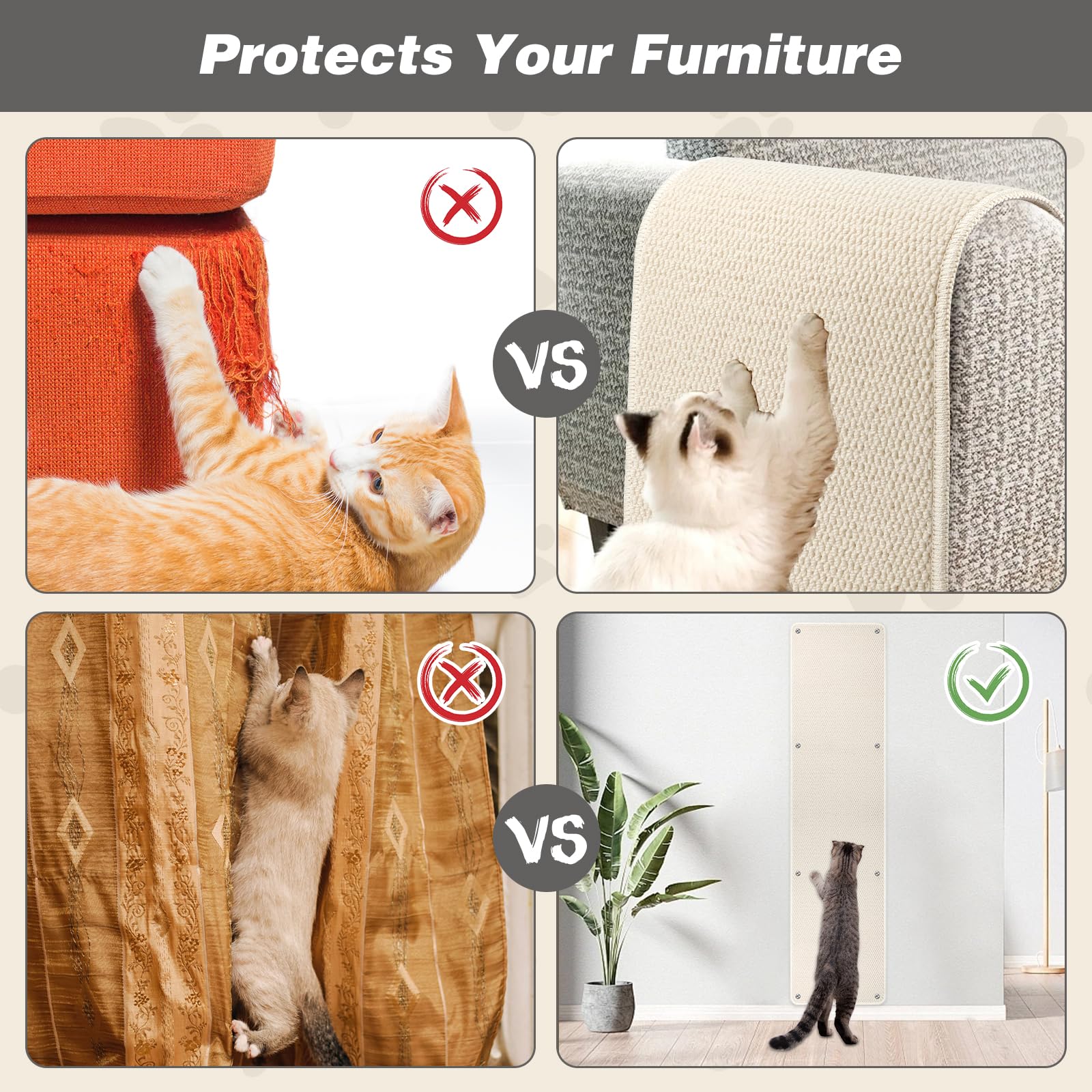 FHTONGE thickened wear-resistant material resists heavy scratching in busy households.