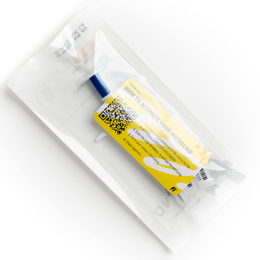 Fi Nano internationally scannable microchip works with existing scanners worldwide