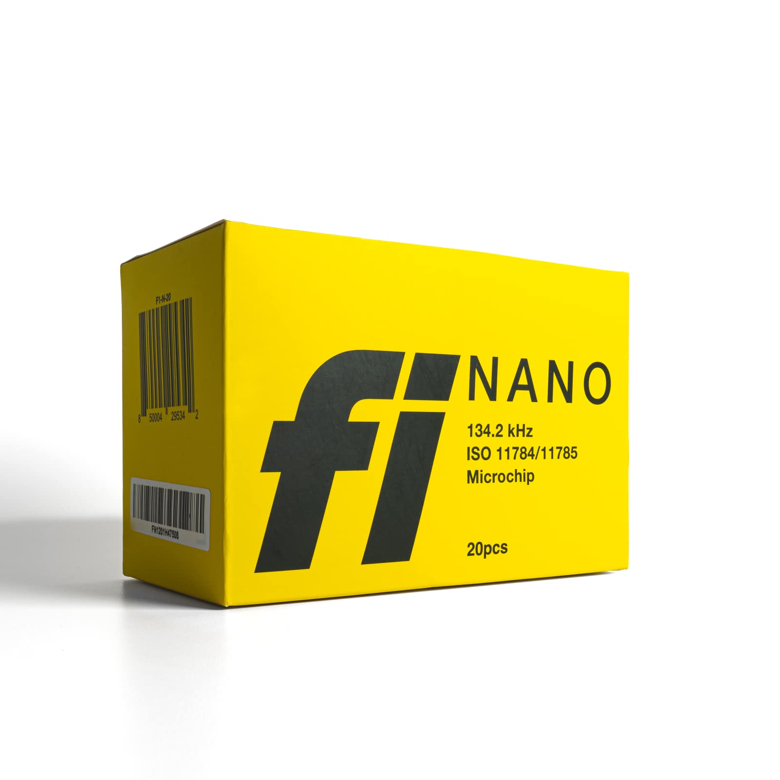 Fi Nano microchip for dogs 20-pack shows universal scanning compatibility for easy pet reunions