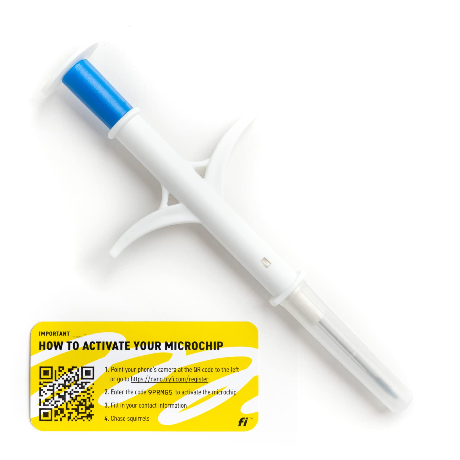 Fi Nano microchip dog pack demonstrates universal compatibility for easy pet ID.