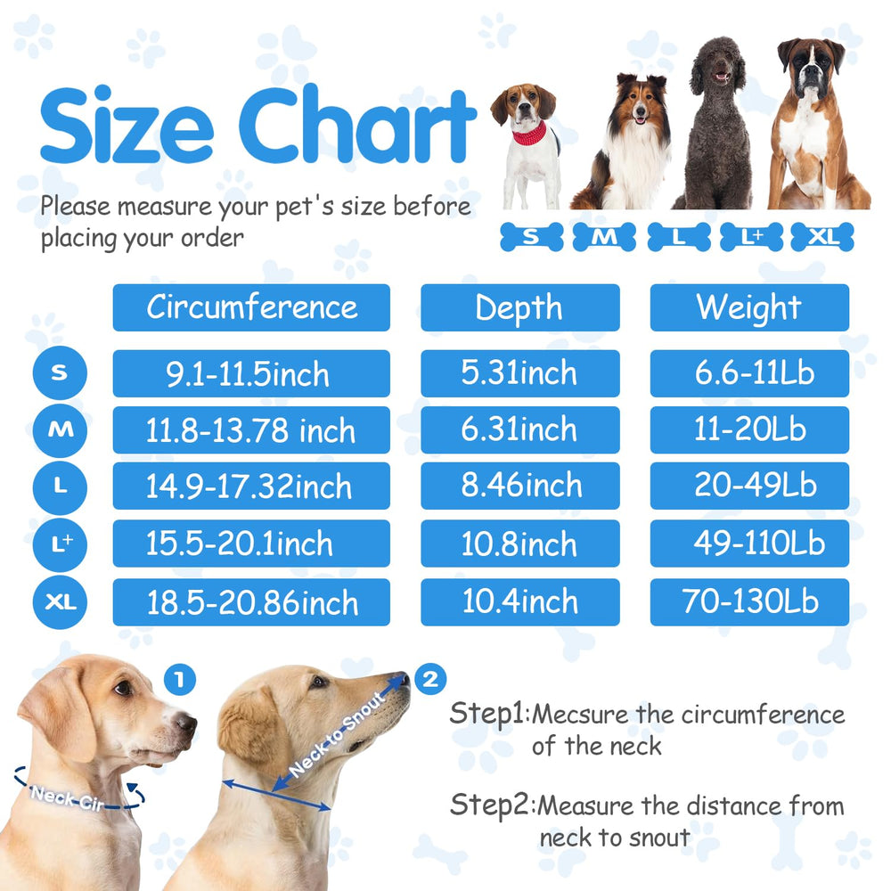 Fickte soft dog cone collar anti-slip fit stays in place during active recovery.