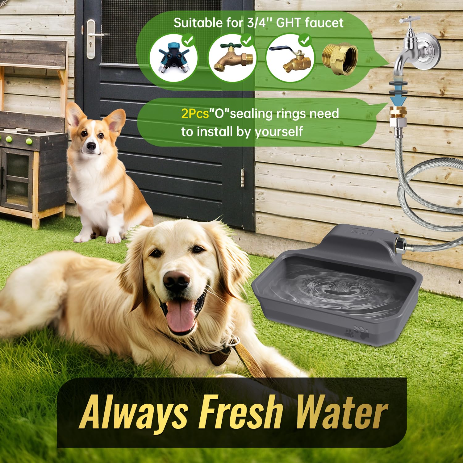 Ficuswin BPA-free HDPE construction supports durable outdoor use.