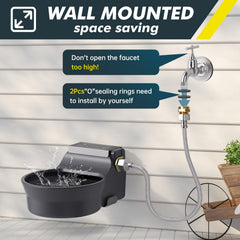 Ficuswin metal-mount securely attaches the bowl to a wall or board.