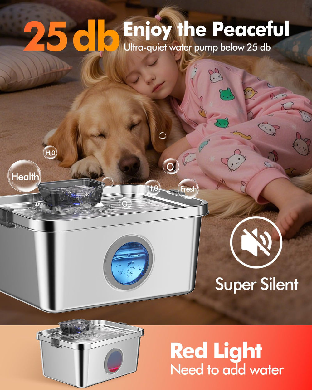 Ficuswin multi-pet hub design supports several pets sharing a fountain.