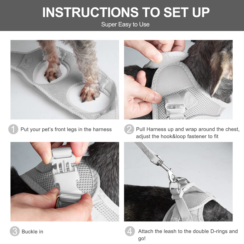 Fida cat harness adjustable chest strap ensures better fit and even pressure distribution.