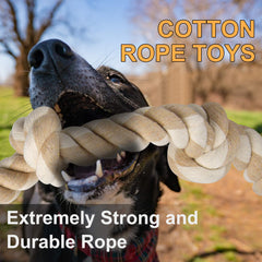 Fida dog rope toy 3ft tug action demonstrates ideal tug-of-war play