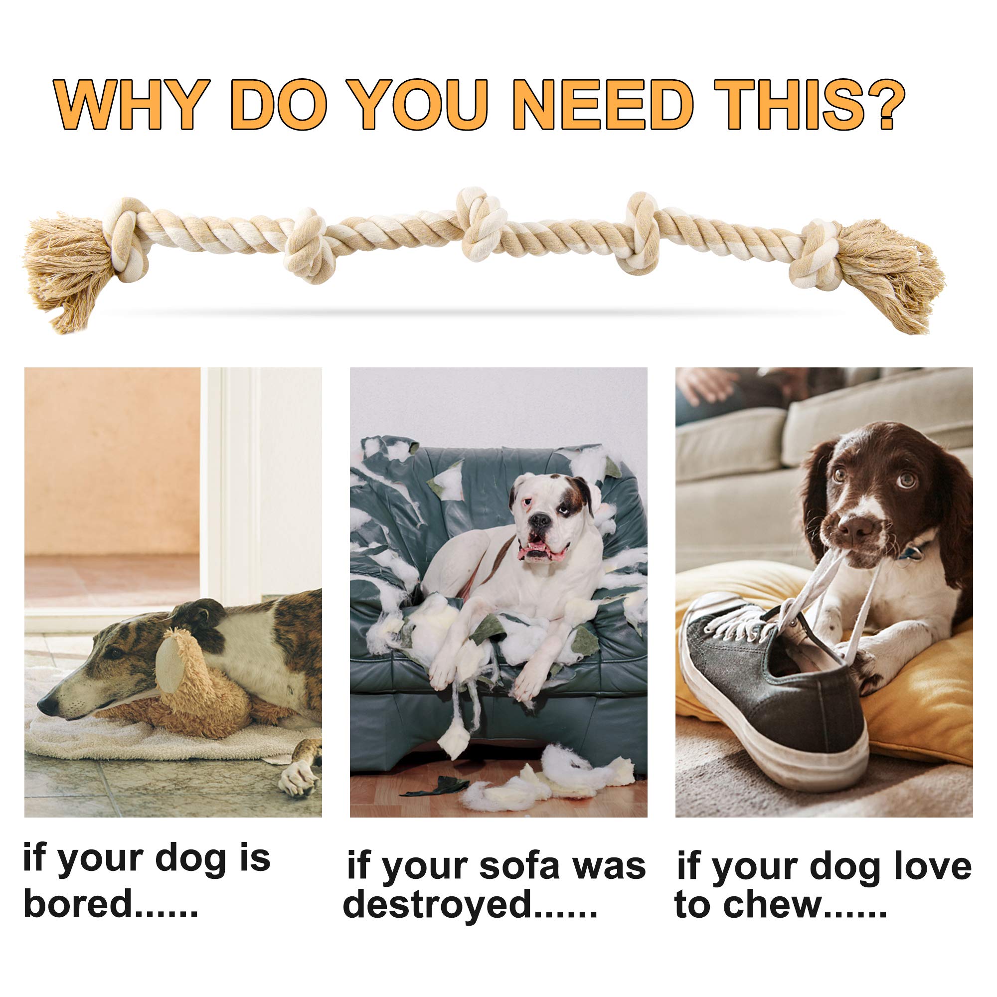 Fida dog rope toy anxiety-relief use for calming play