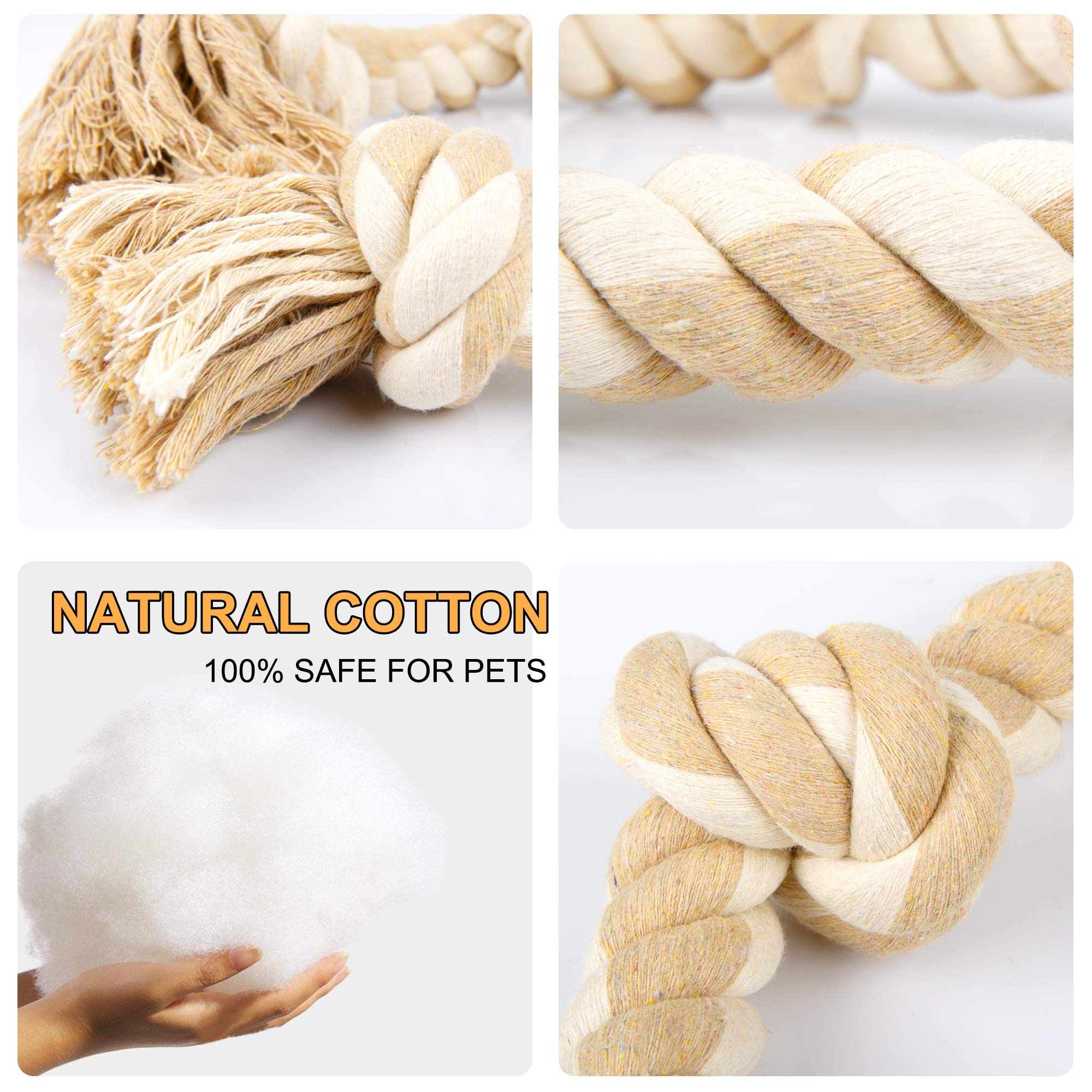 Fida dog rope toy large-breed durability designed for aggressive chewers