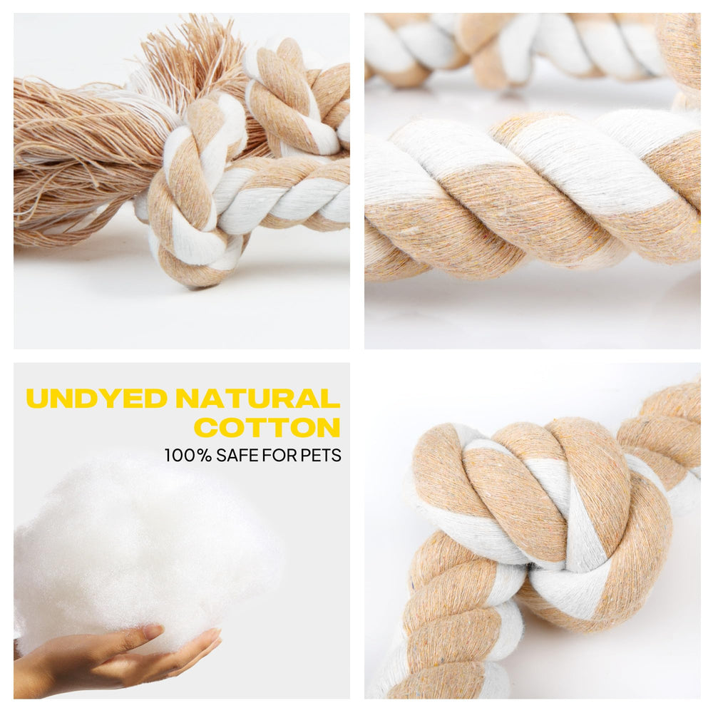 Fida dog rope toy in tug-war setup for bonding and interactive play.