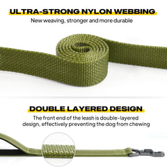 Fida dual padded handles leash offering comfortable grip for longer strolls