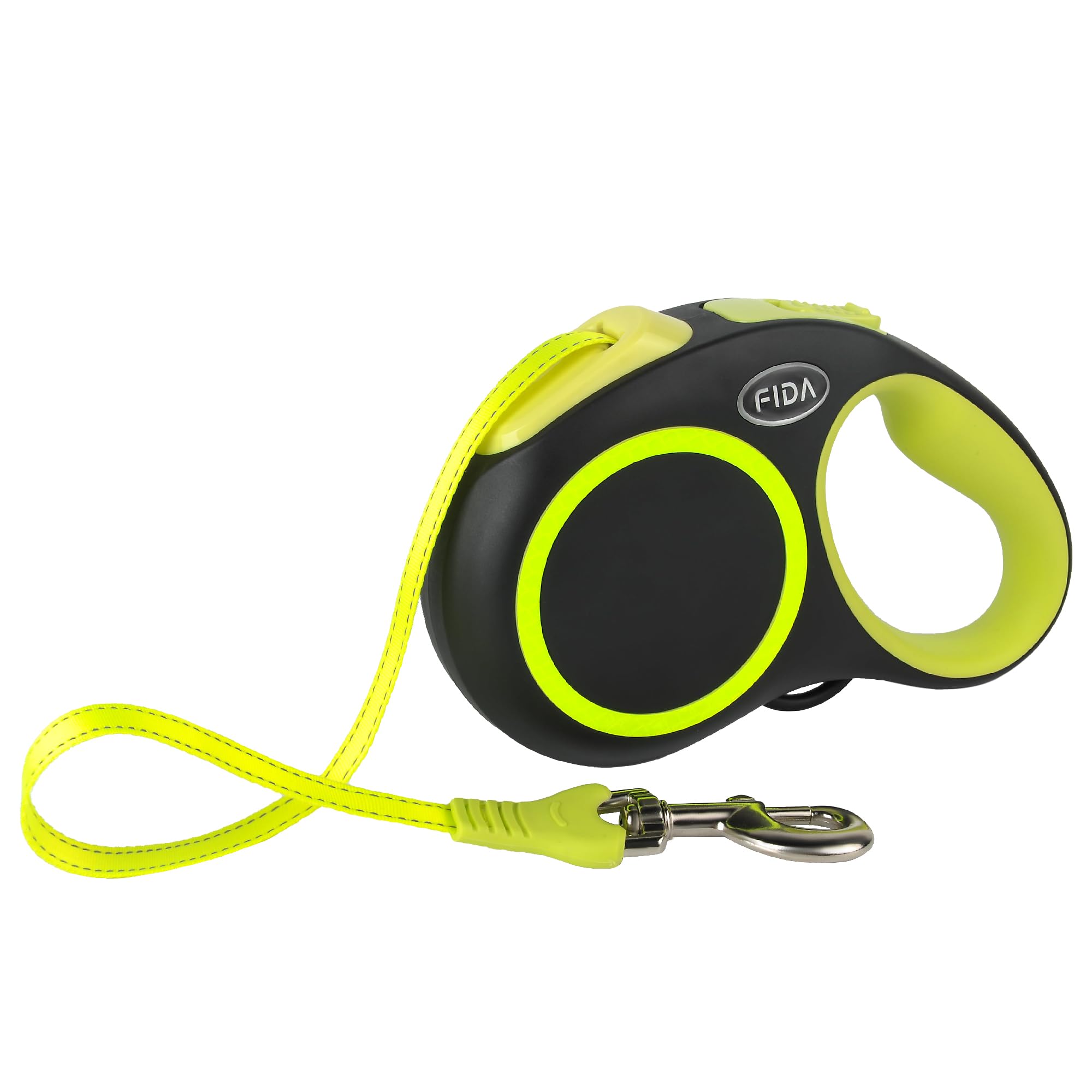 Fida retractable dog leash close-up showing chewing-proof cable for durability