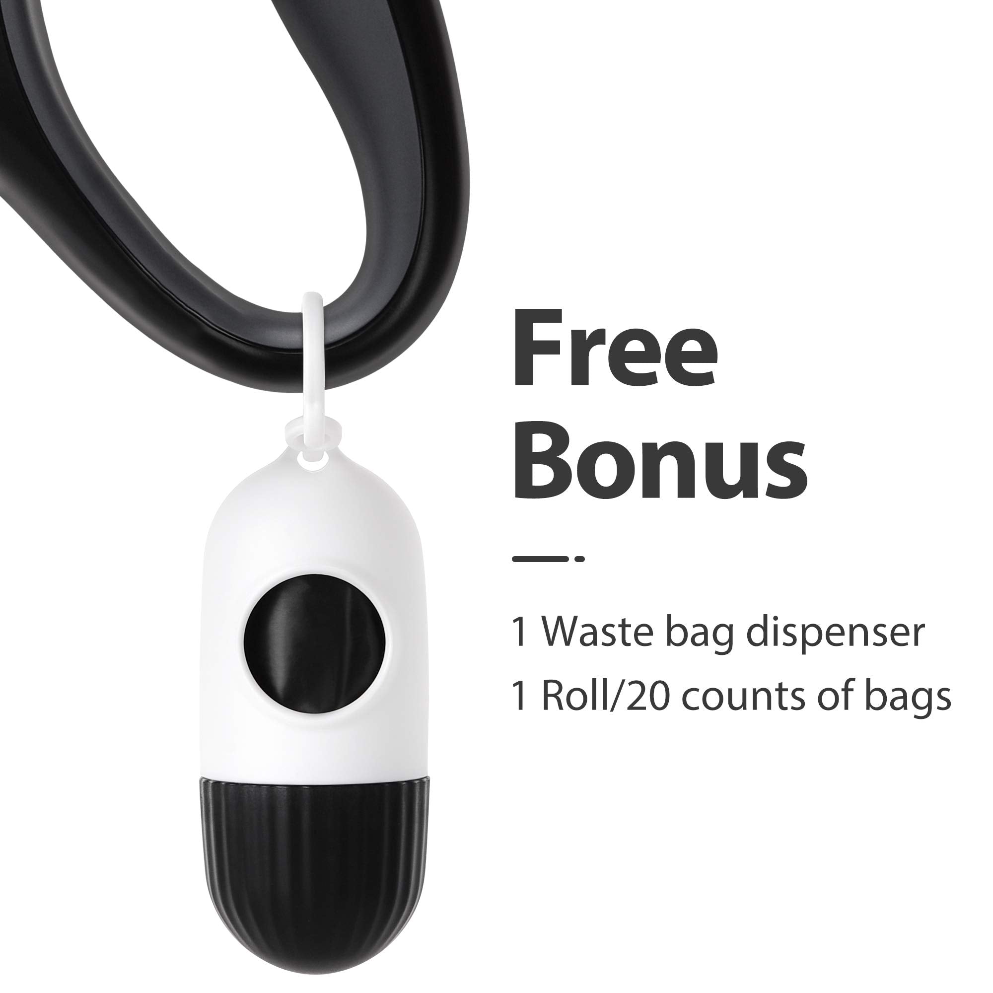 Fida retractable leash side view showing 16 ft reach and durable build.