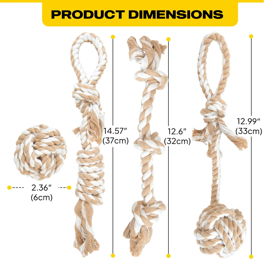 Fida set de juguetes de cuerda: variedad para mantener a tu perro entretenido y activo