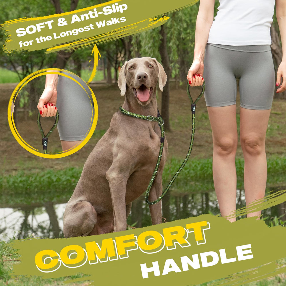 Fida slip lead leather-bound knots reinforce secure grip and durability.
