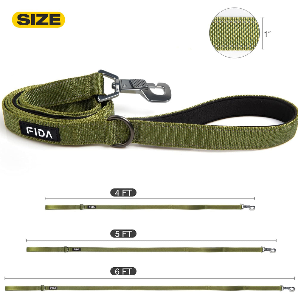 Fida strong nylon dog leash stands up to everyday adventures and training sessions