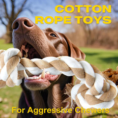 Fida tough rope toy designed for large dogs to withstand aggressive chewing.