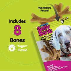 Fido Belly Bones with v-groove design for easy gripping and gum massage