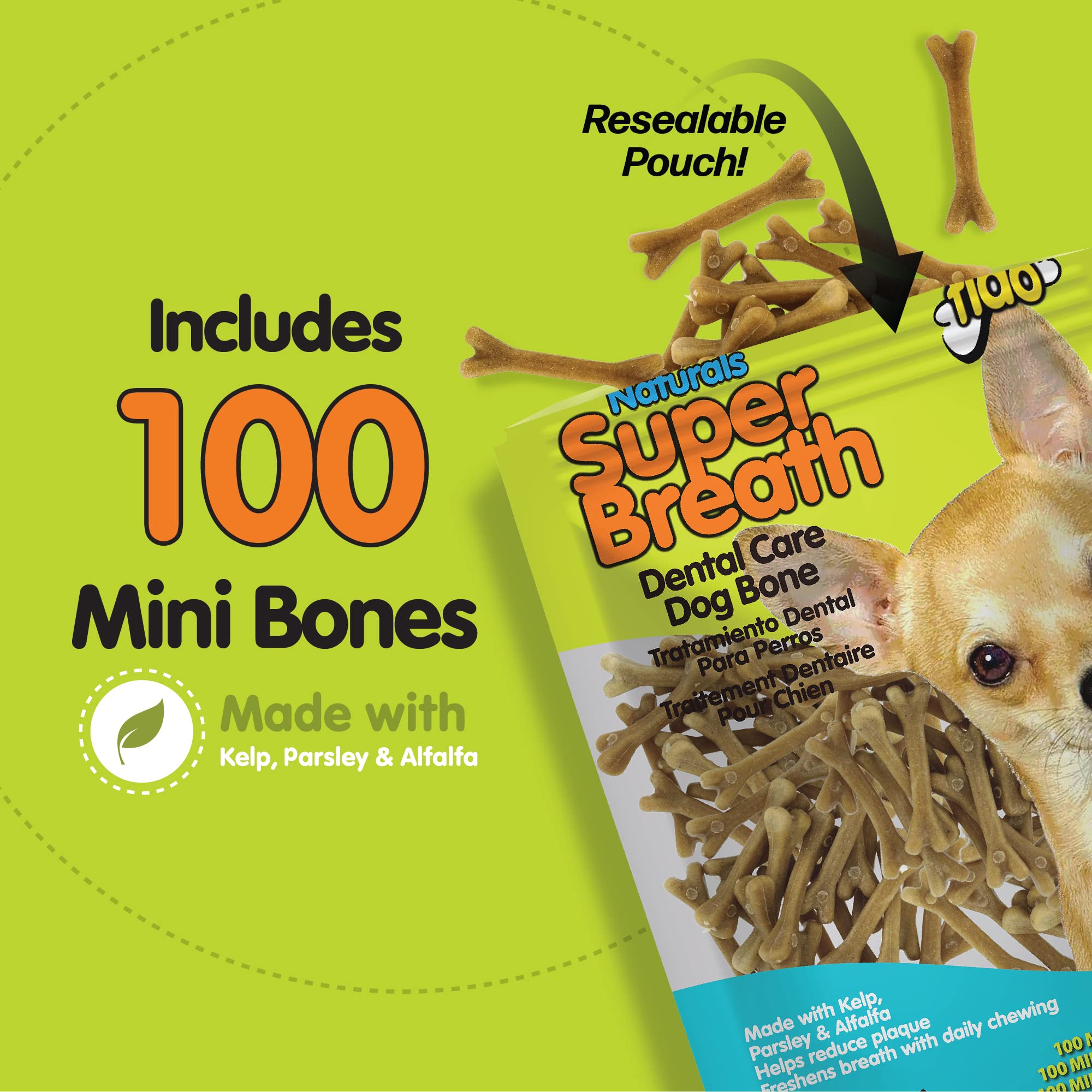 Fido Super Breath ingredients kelp parsley alfalfa highlighted for safety and digestibility.