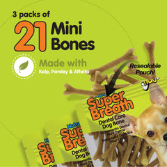 Fido v-groove design bone for easy hold and gum massage during chewing.