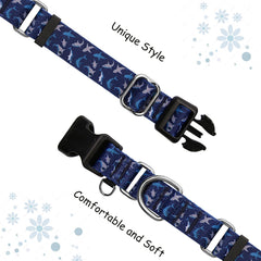 Fidohug martingale collar deep blue shark escape-proof design helps manage pulling safely.