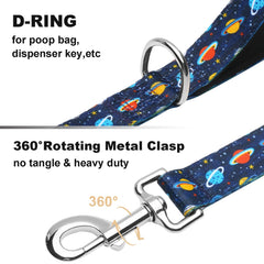 Fidohug 360° rotating clasp keeps leash from tangling during active outdoor sessions.