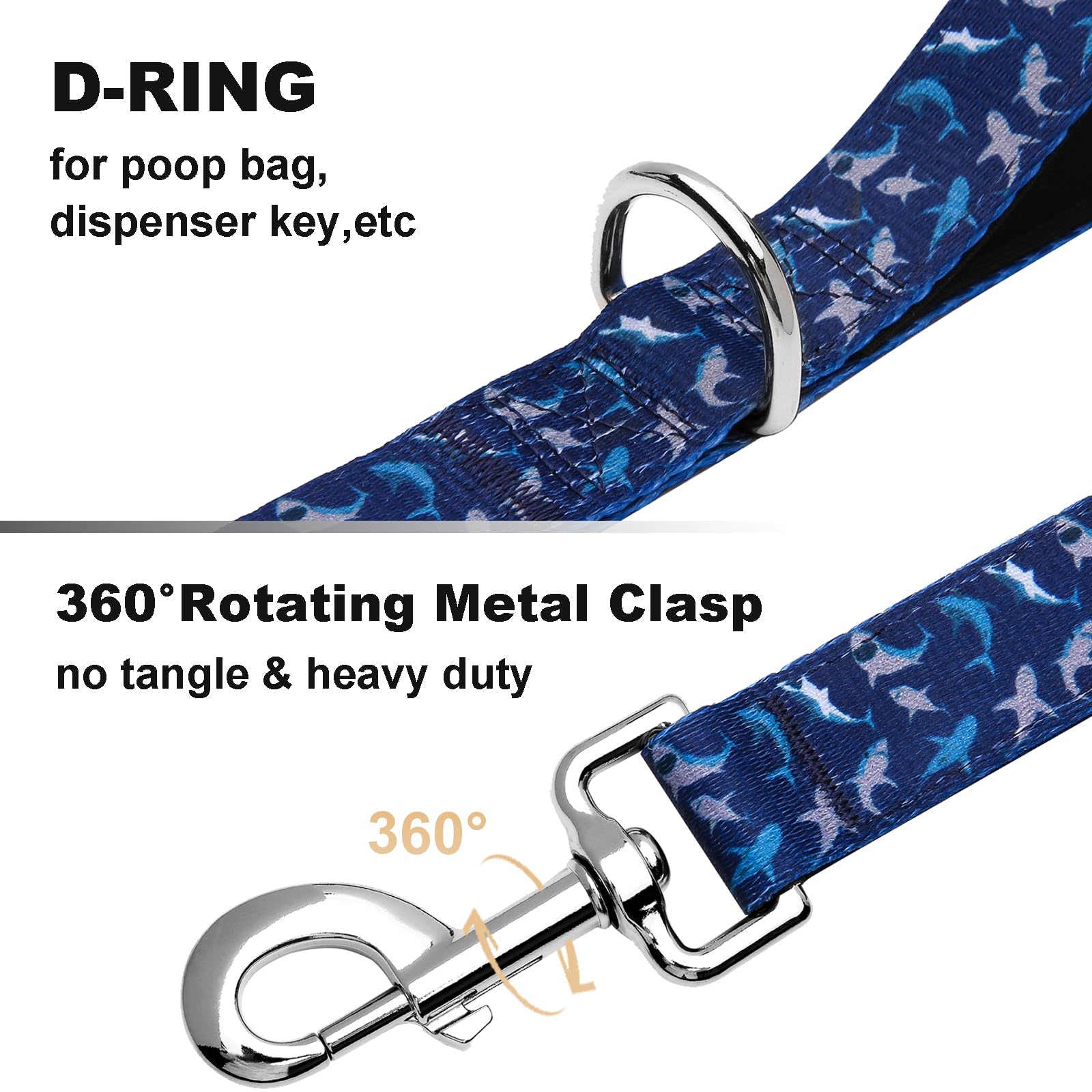 Fidohug 360-degree rotating clasp prevents tangling during outdoor sessions.