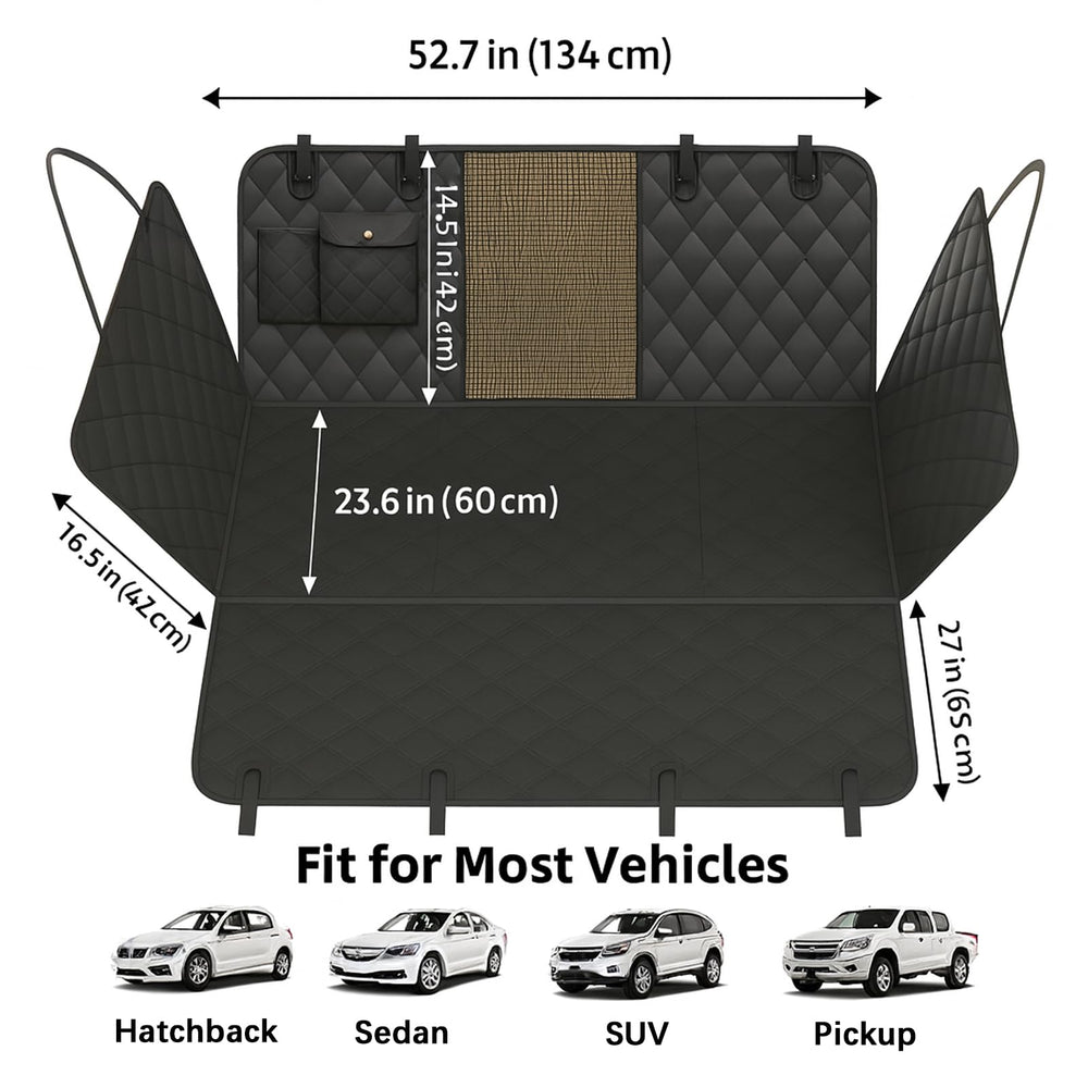 Fidozen side flaps protect doors and help dogs enter safely.