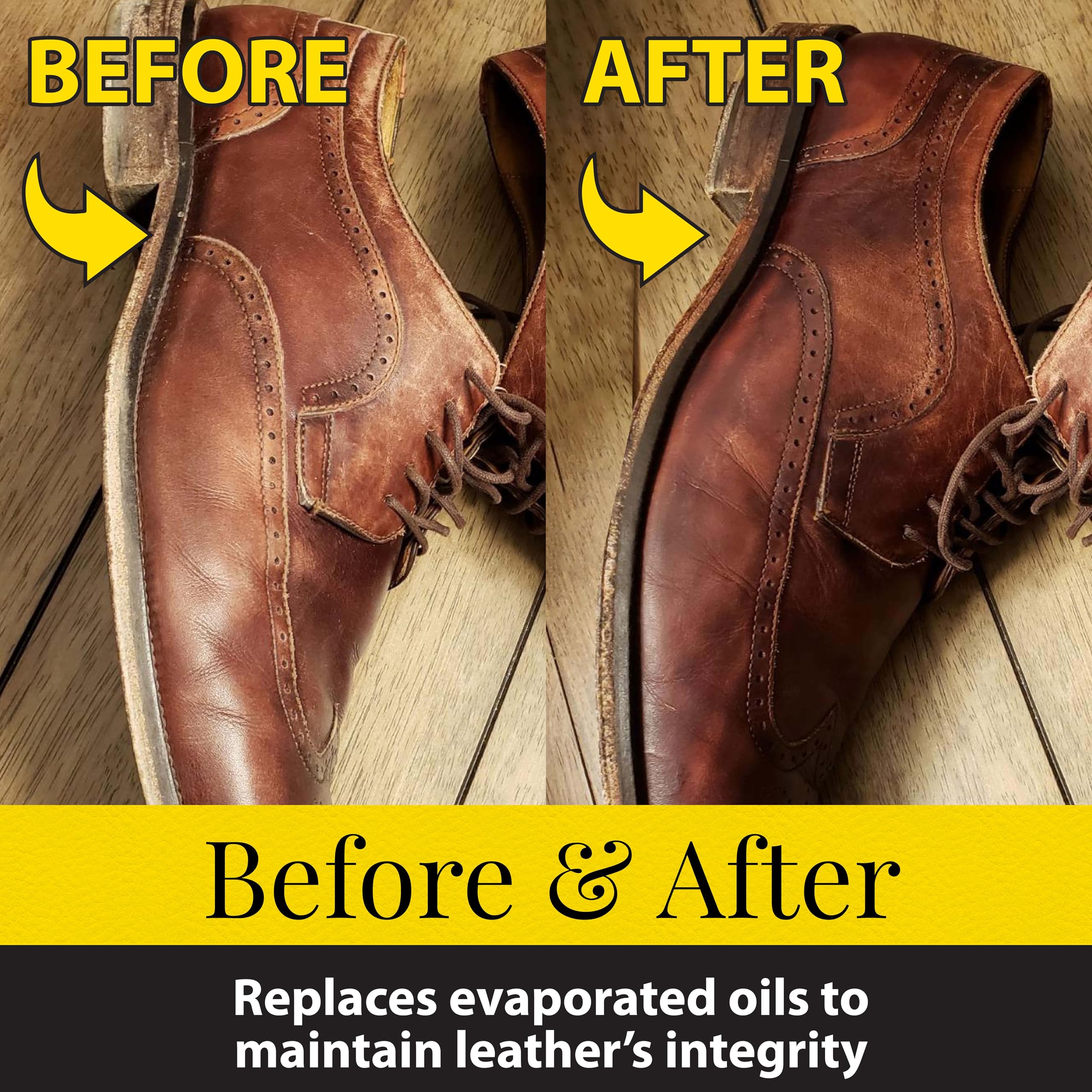 Car seat or couch leather maintained by Fiebing's Prime Neatsfoot Oil to preserve integrity.