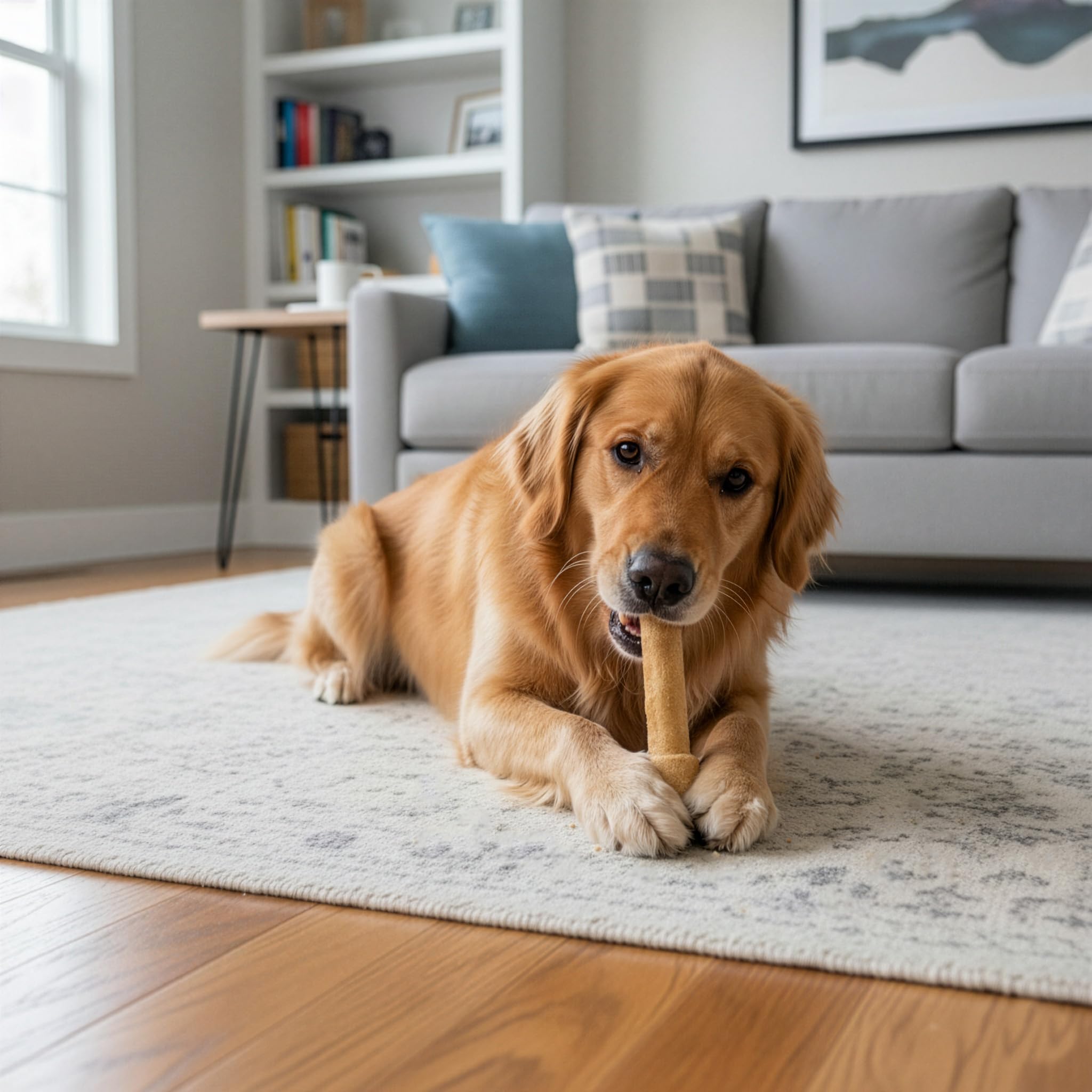 Fieldcrest Farms Nothin’ to Hide chicken-flavored chew—protein-rich treat that supports coat health.