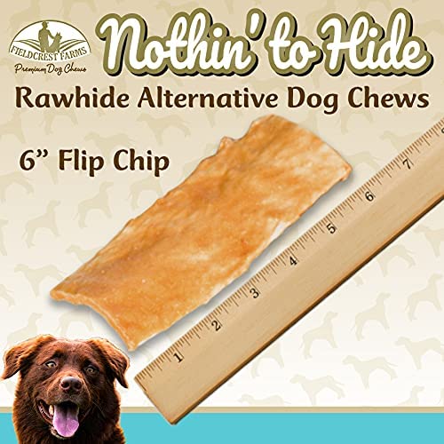 Fieldcrest Farms Nothin to Hide Flip Chips ingredients visible, limited-ingredient chew for sensitive stomachs