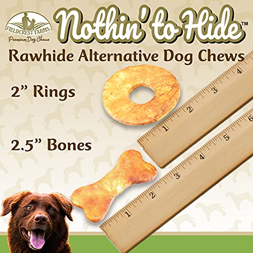 Fieldcrest Farms Nothin' to Hide rawhide-alternative offers a safe chew option for dogs