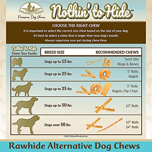 Fieldcrest Farms Nothin' to Hide three-pack shows 12 chews per piece in the set