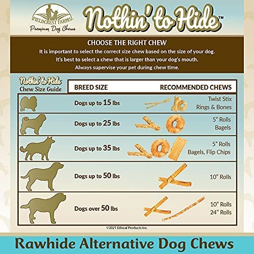 Dog enjoys Nothing to Hide stick—peanut butter aroma enhances treat time.