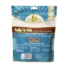 Fieldcrest Farms Twist Stix being chewed by a small dog illustrating dental-cleaning potential