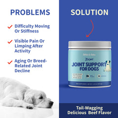 Fifth & Fido joint supplement dry food topper blends into meals easily.