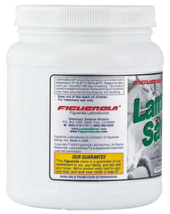 Figuerola Laminasaver dispensing scoop demonstrates convenient dosing for hoof care benefits.