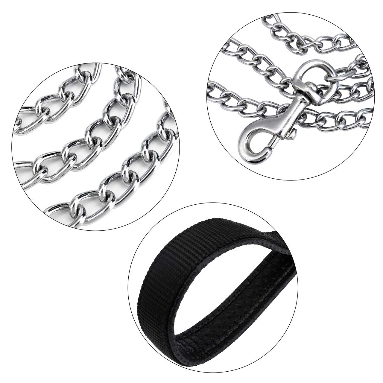 Filhome chew-proof chain material closeup emphasizing anti-chew construction